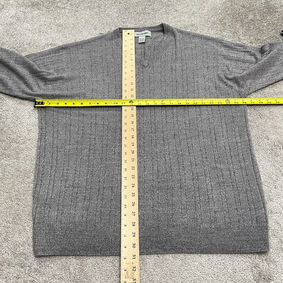 Taylor & Henry Acrylic Pullover Sweater Mens 2XLT Heather Brown V-Neck Classic - Picture 6 of 10